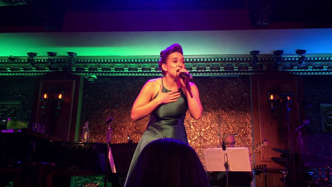 Jessica Vosk at 54 Below singing 