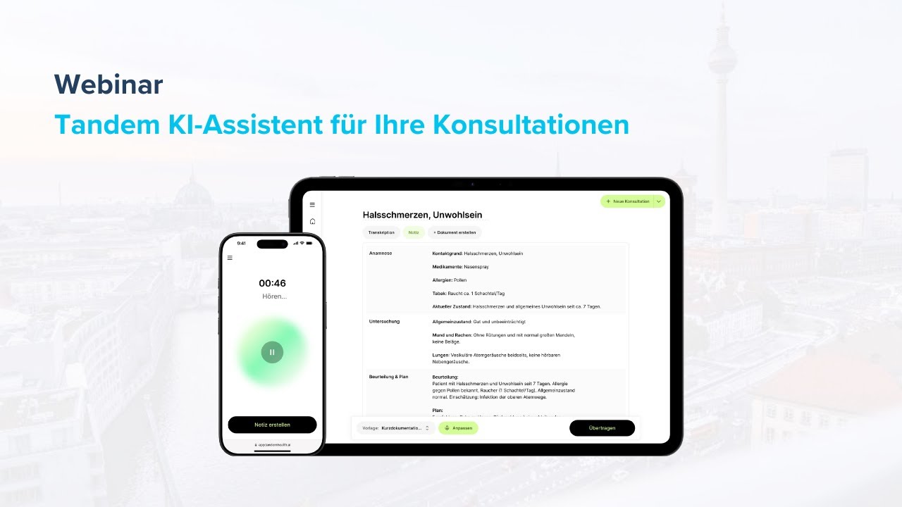 Webinar: Doc Cirrus x Tandem KI-Dokumentationsassistent (17.12.2025)