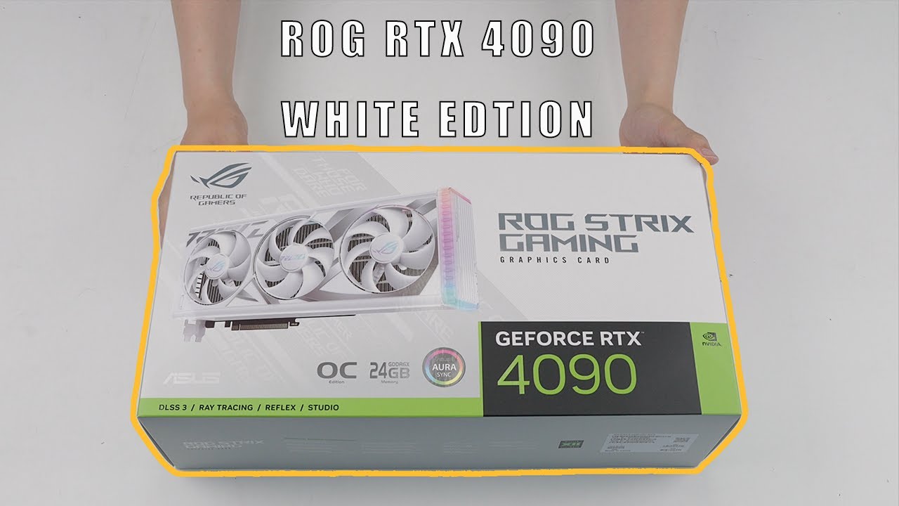 Unboxing ASUS ROG Strix GeForce RTX 4090 24GB White OC Edition