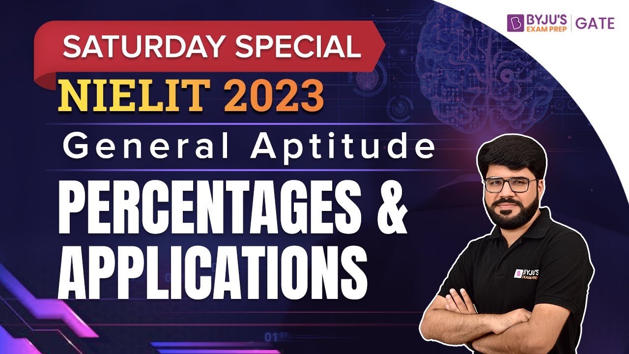 GATE 2024 | General Aptitude | Percentages & Applications | BYJU'S GATE