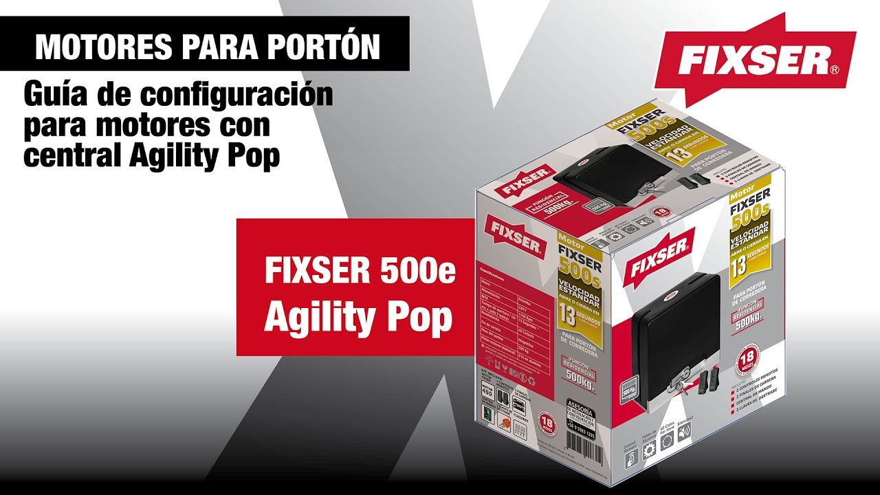 Configuración motor modelo FIXSER 500e