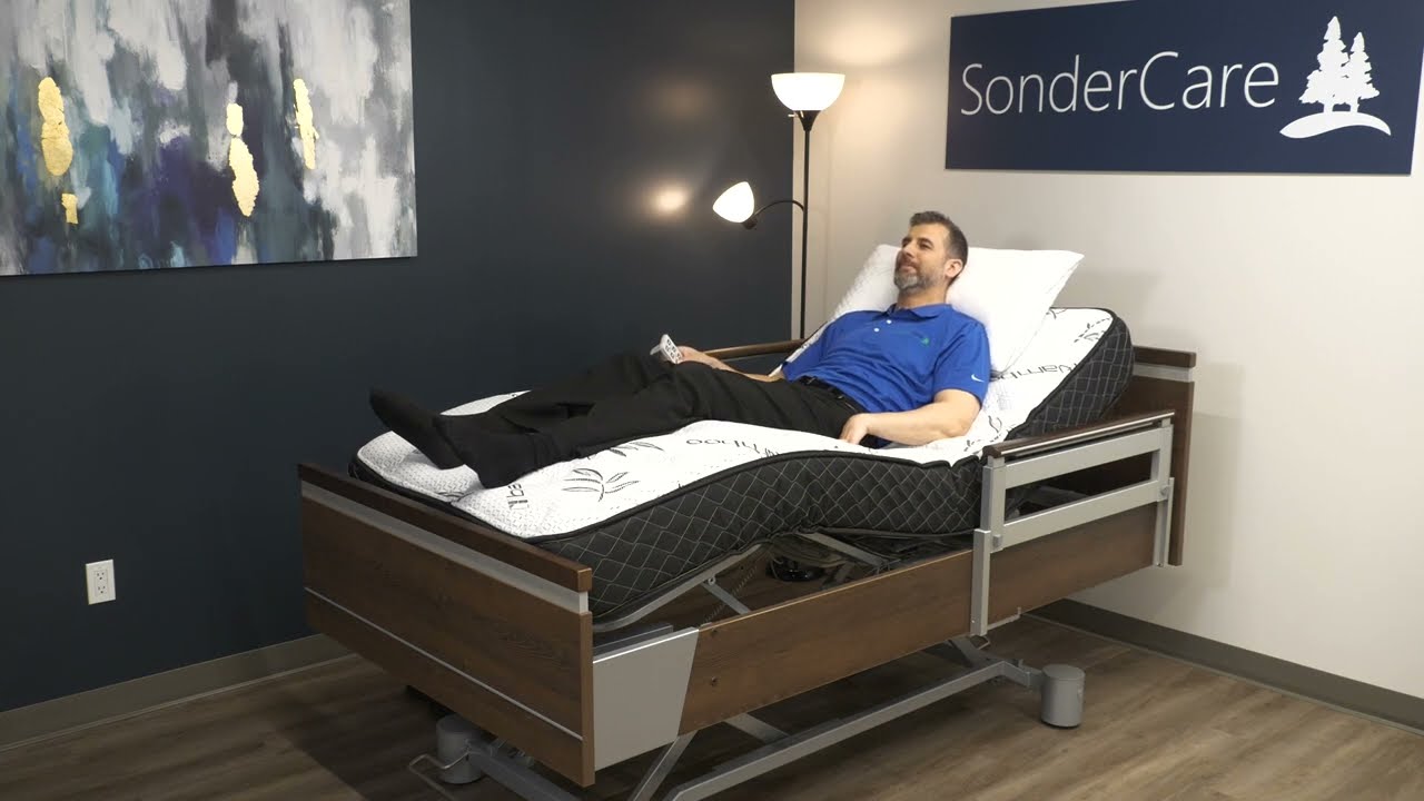 Head & Knee Operation | SonderCare Aura Bed: Adjustable Head & Knee Sections