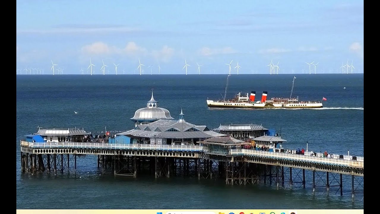 The World's LAST sea going paddle STEAMER!! The WAVERLEY visits LLandudno,  May 2025