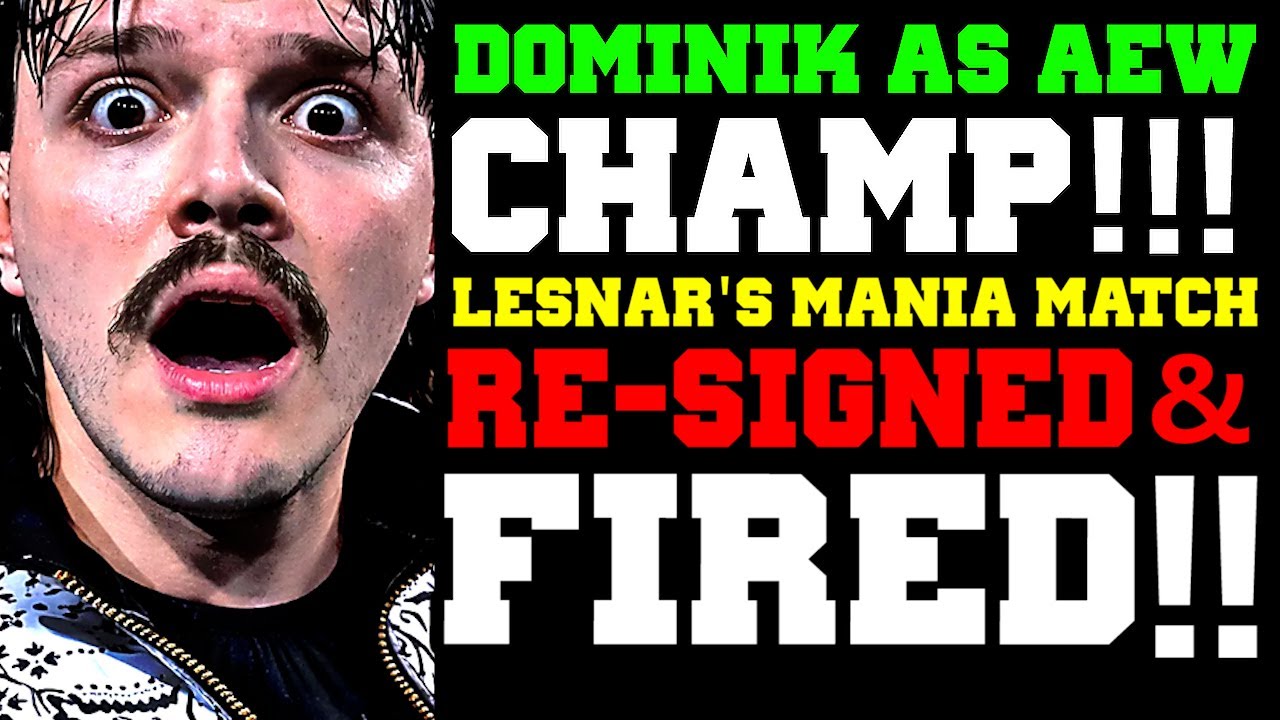 WWE News! Brock Lesnar’s HUGE WrestleMania 42 Opponent! Star Fired Immediately! Dominik As AEW Champ