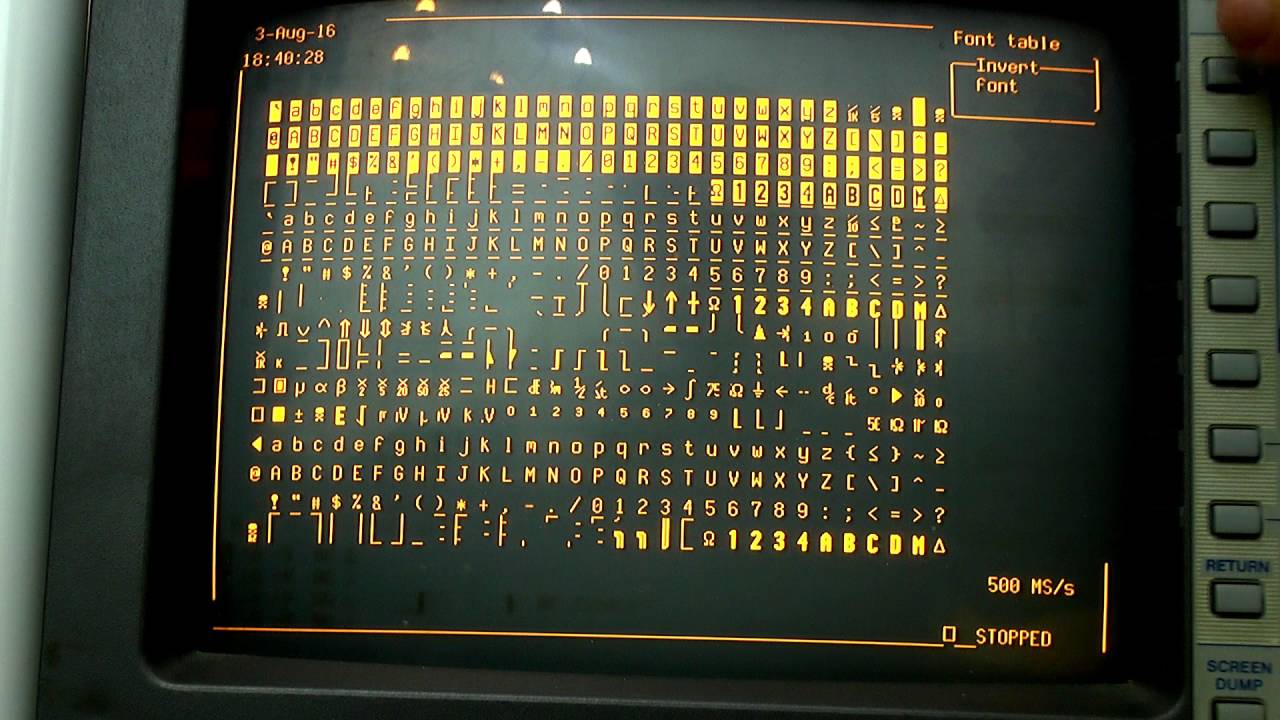 LeCroy 93xx Service Menu