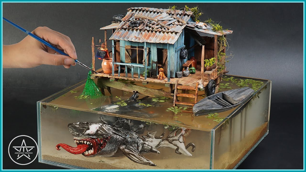How to make Venom Shark - the Fishing Village Guardian from recycled materials