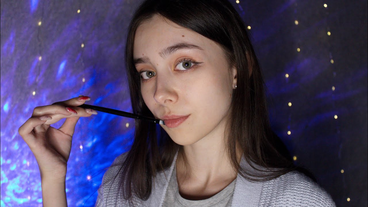 МАКИЯЖ СЛЮНКОЙ ❤️ ОЧЕНЬ МНОГО МУРАШЕЧНЫХ ЗВУКОВ РТА X2