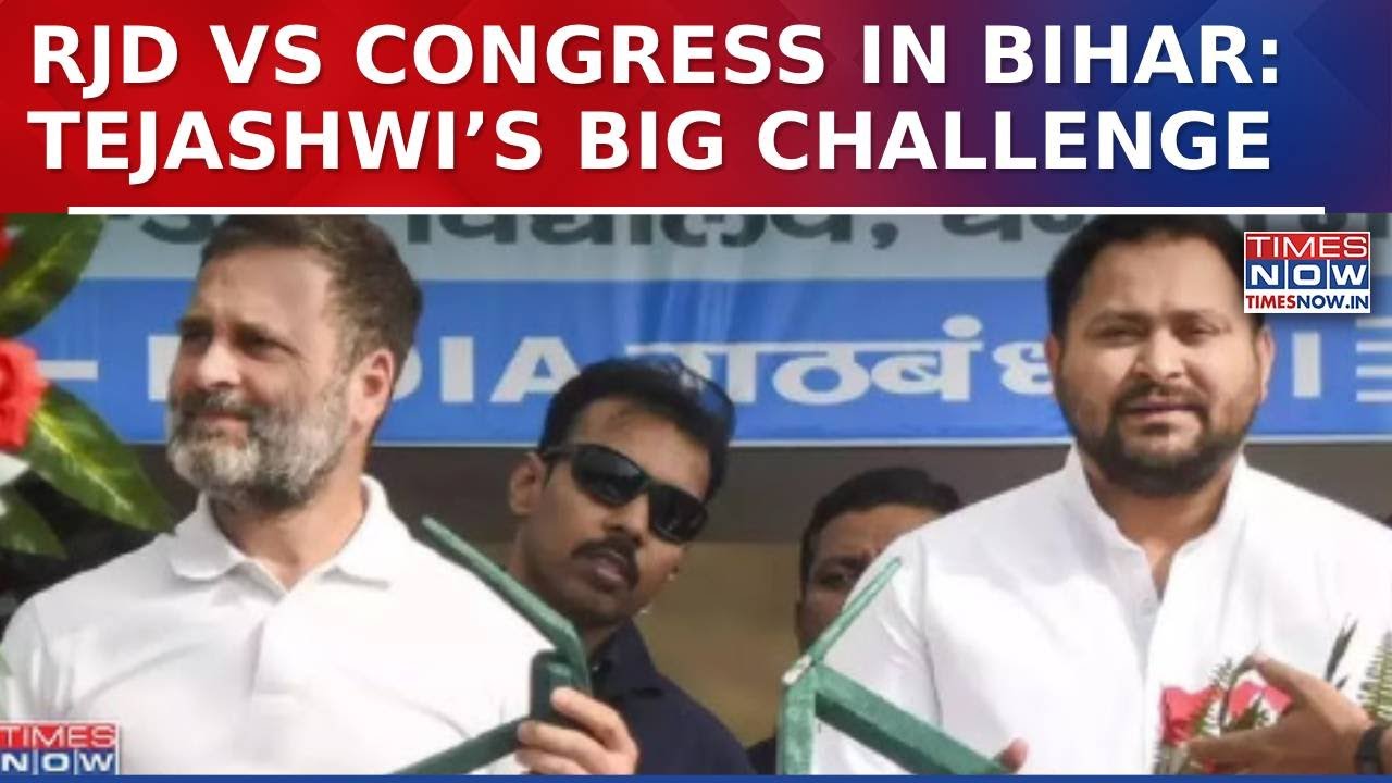 Bihar Polls Faceoff: Tejashwi Yadav Vs Congress As RJD Chief Vows To Contest All 243 Seats