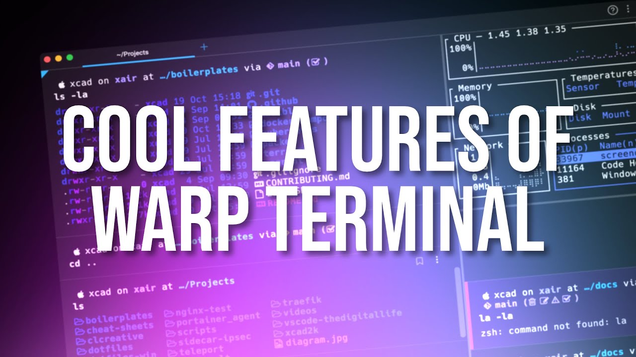 cool features of the warp terminal!