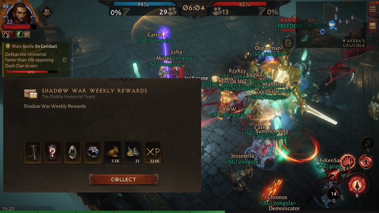 Diablo Immortal Shadow War GamePlay