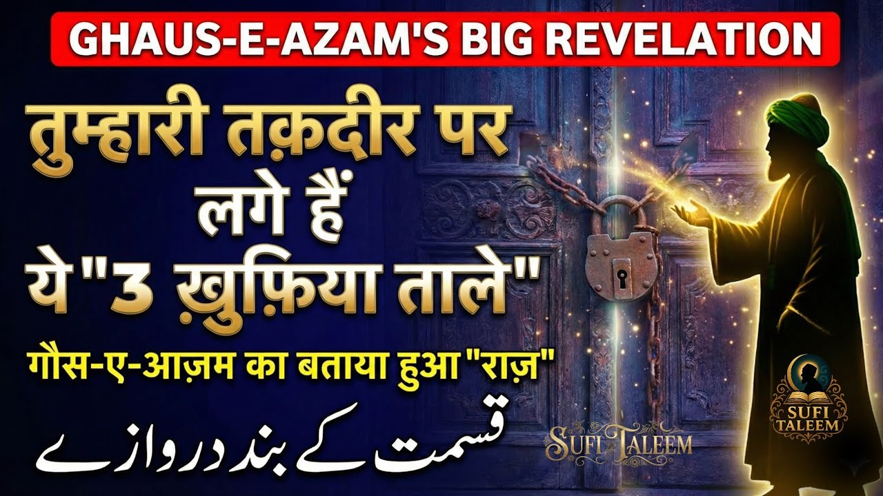 Tumhari Taqdeer Par Lage Hain Ye '3 Khufiya Taale' | Ghaus-e-Azam Ka Bataya Hua Raaz