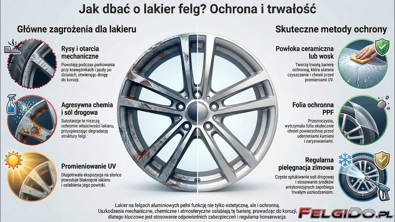 Jak dbać o lakier felg aluminiowych? Chroń skutecznie swoje alufelgi przed korozją i zniszczeniem!