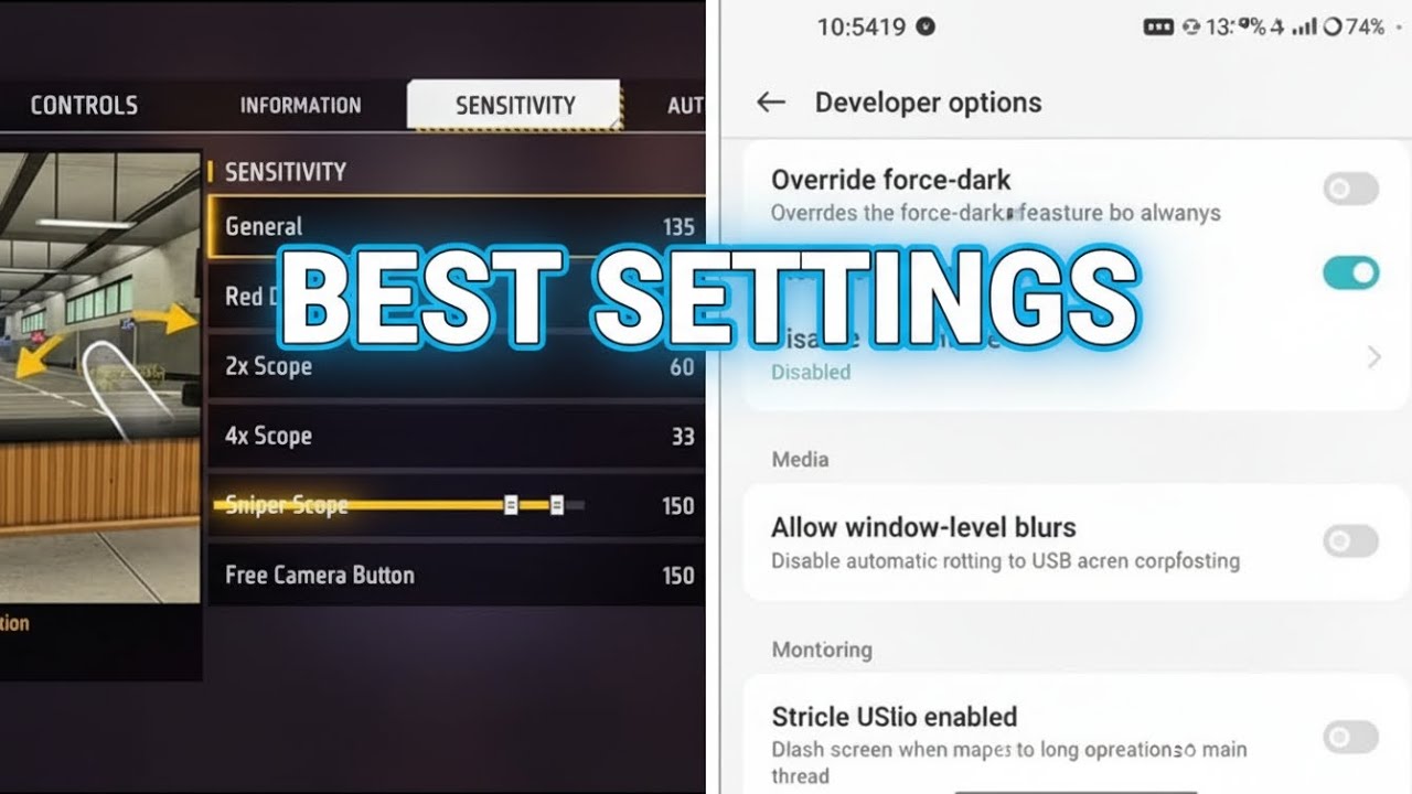 Best Settings To boost Headshot| Step by Step Tutorial 🔥  Beginner ke liye best 💯 