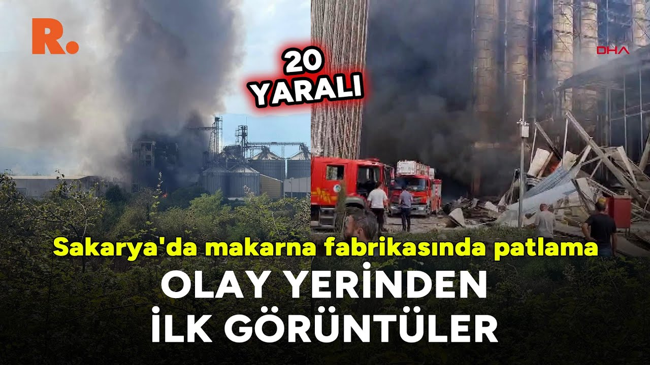 #SONDAKİKA: Sakarya'damakarna fabrikasında patlama: Olay yerinden ilk görüntüler