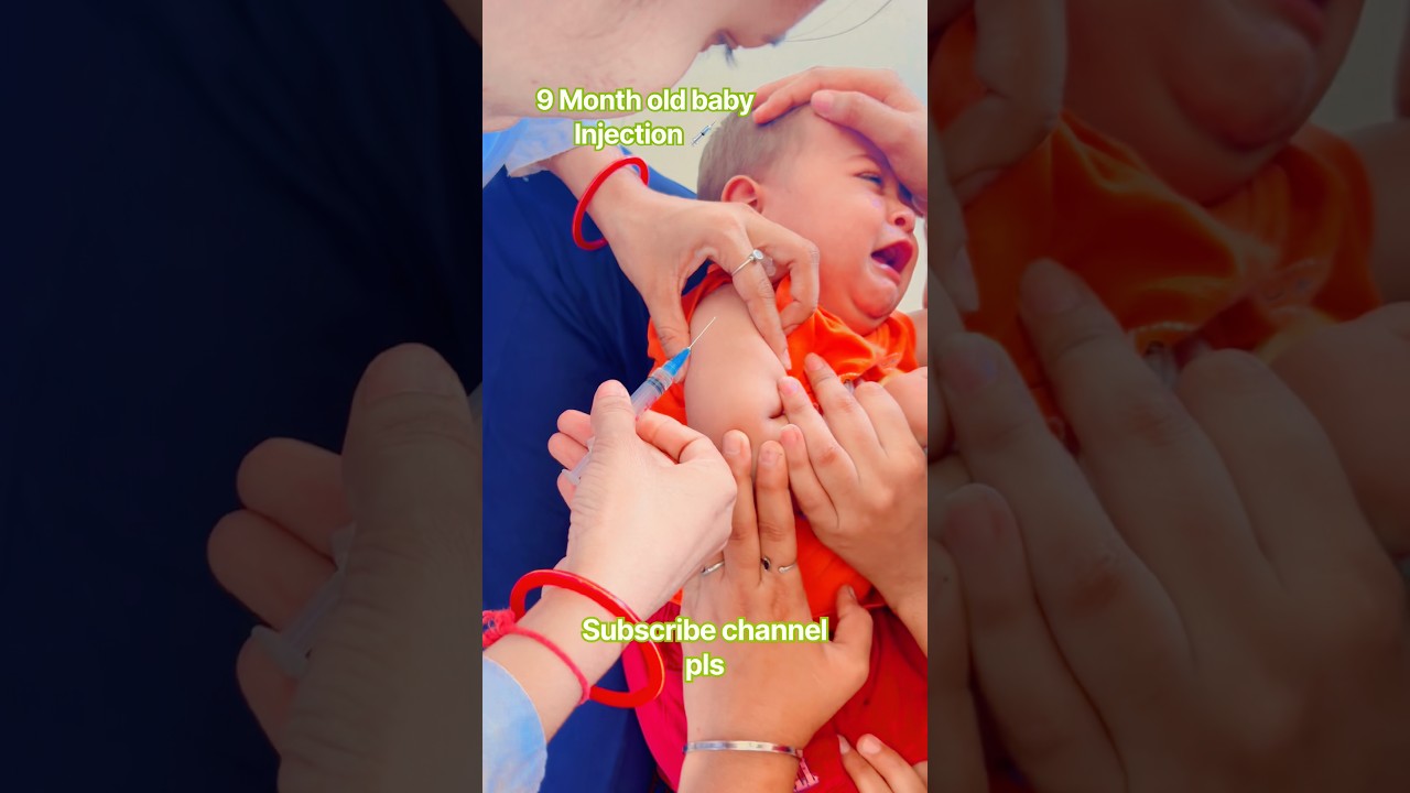 9 Month old baby given injection 💉!Baby injection video! #baby#health#shorts#viral#trending#nurse