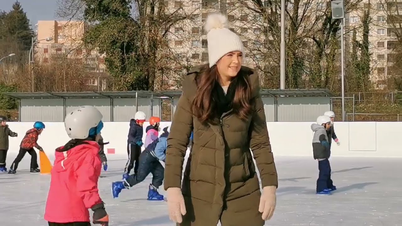 Ice skating practice vlog | Rida did successfully with in 3 days | Ice skating⛸️🏒