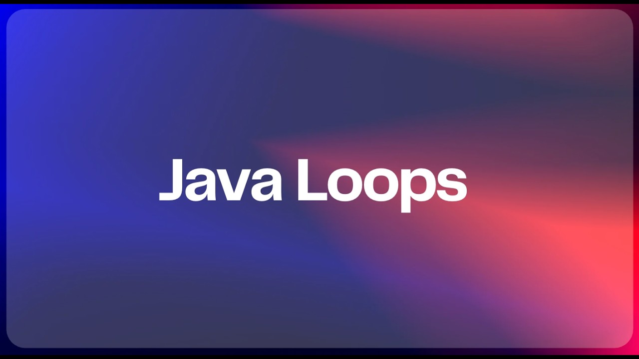 Java Loops