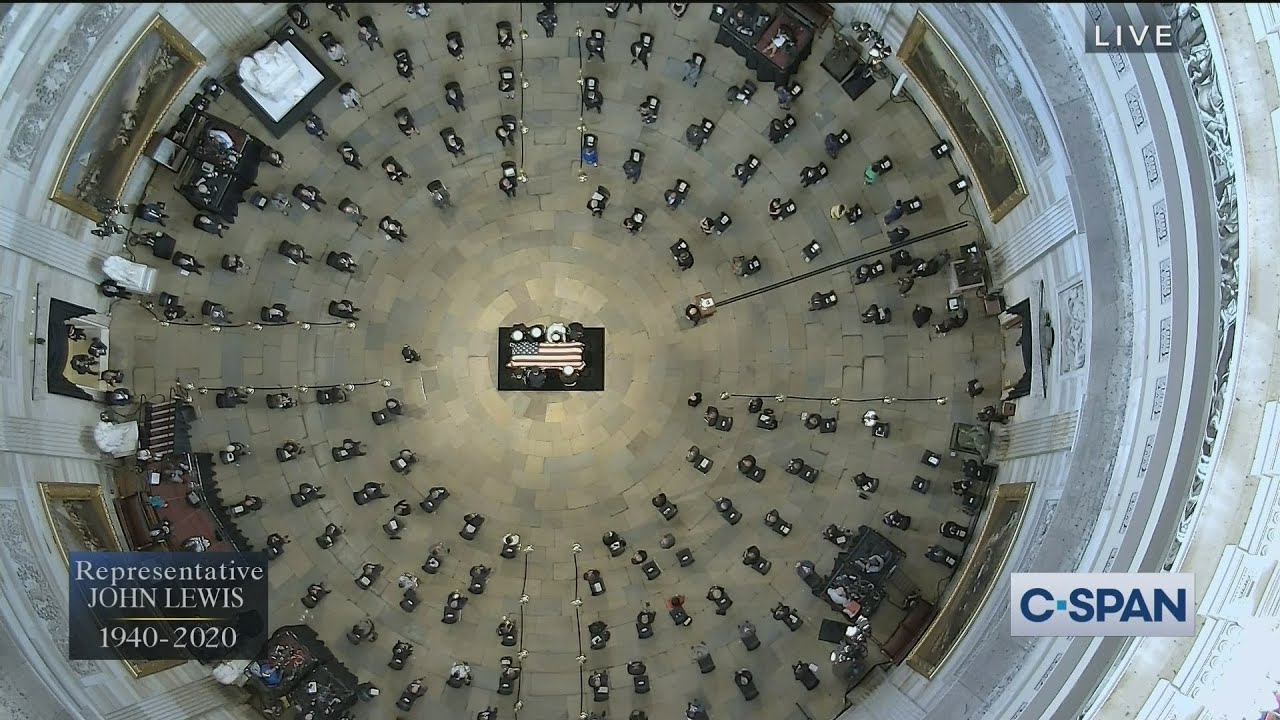 Rep. John Lewis Casket Arrival & Memorial Service at U.S. Capitol