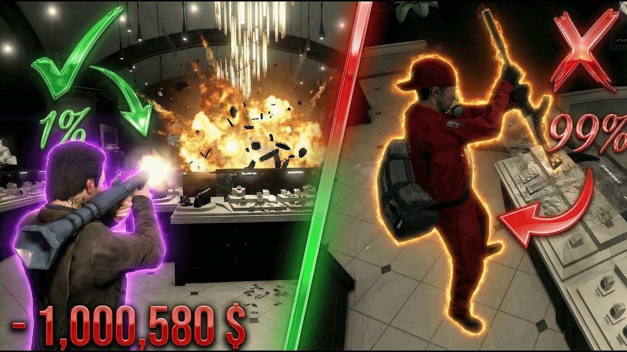I completed GTA V missions in the strangest ways (no mods / cheats)