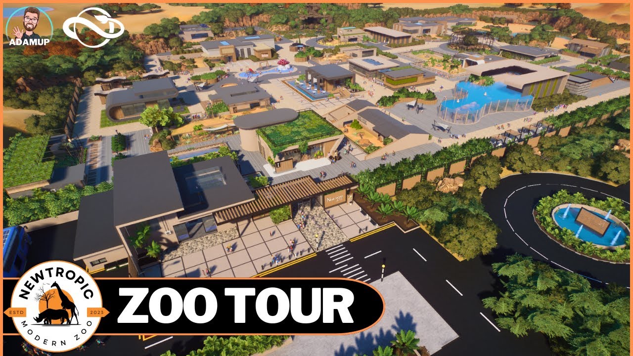Modern African Grasslands Zoo In Planet Zoo - Newtropic Zoo Tour
