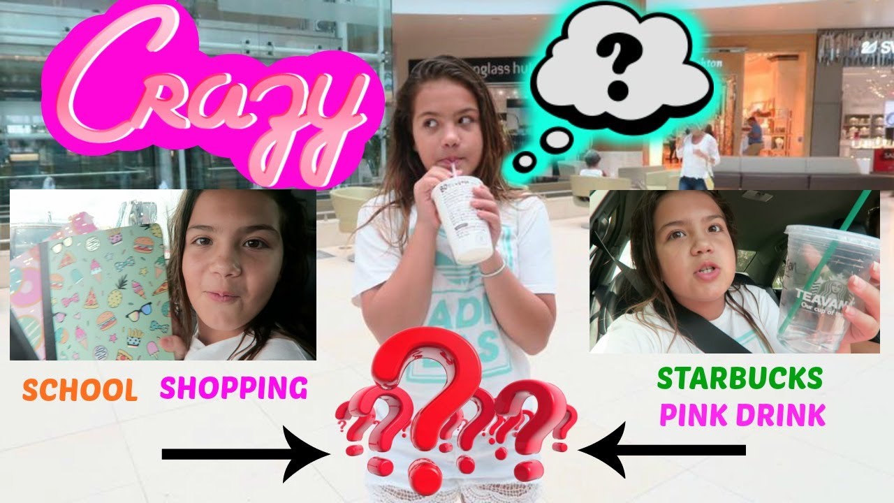 CRAZY REACTION AFTER SCHOOL SHOPPING / STARBUCKS PINK DRINK 