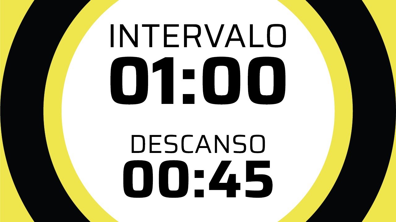 Interval Timer ⏳ | 1 minuto #intervalli ⏰ | Pausa 45 secondi