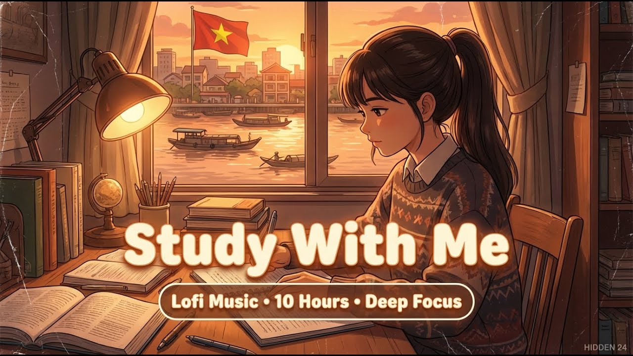10 HOURS Study With Me at HIDDEN 24 ☕ Lofi Hip Hop Mix [DEEP FOCUS]