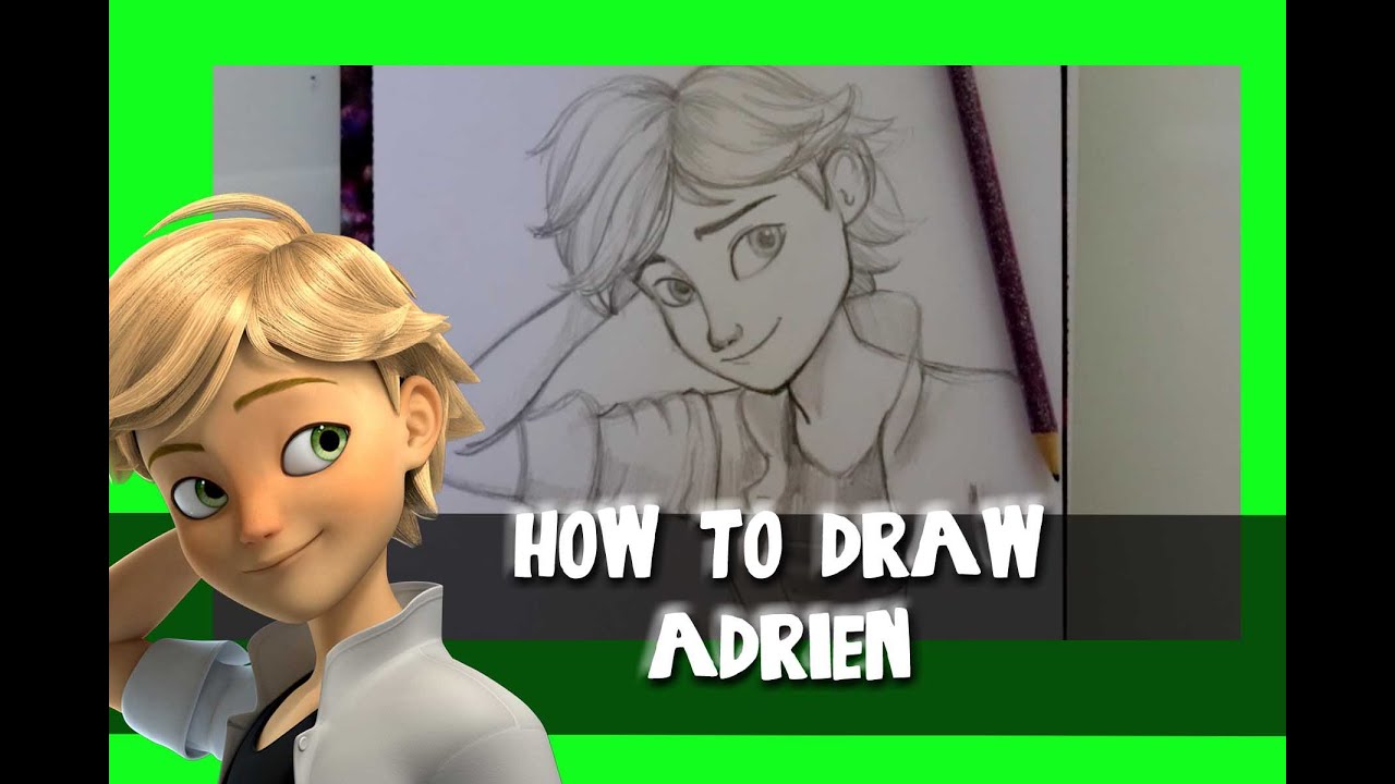 How to Draw ADRIEN from MIRACULOUS LADYBUG- @dramaticparrot