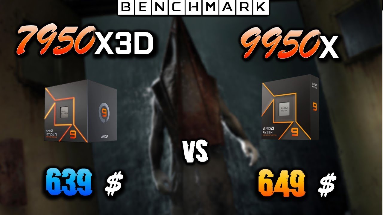 Ryzen 9 7950X3D vs 9 9950X / Test in 8 Games / 1080p / RTX 4090