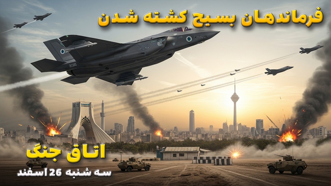 اتاق جنگ سه شنبه 26 اسفند | فرماندهان بسیج کشته شدن