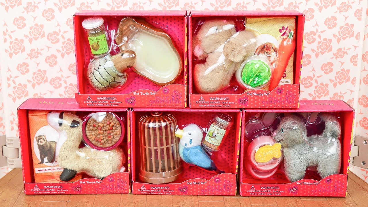 Our Generation Mini Pet Sets for American Girl Dolls!