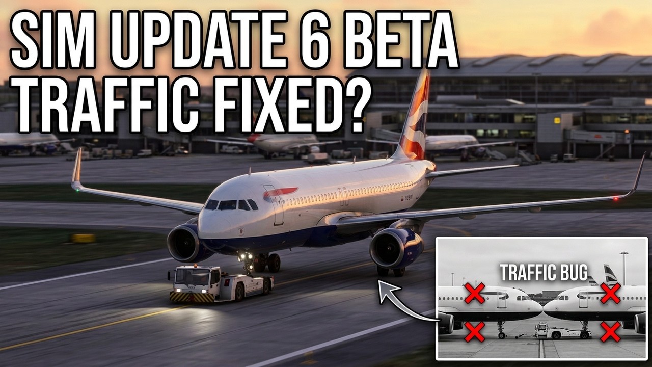 Did Sim Update 6 finally fix the MSFS 2024 live traffic pushback bug?