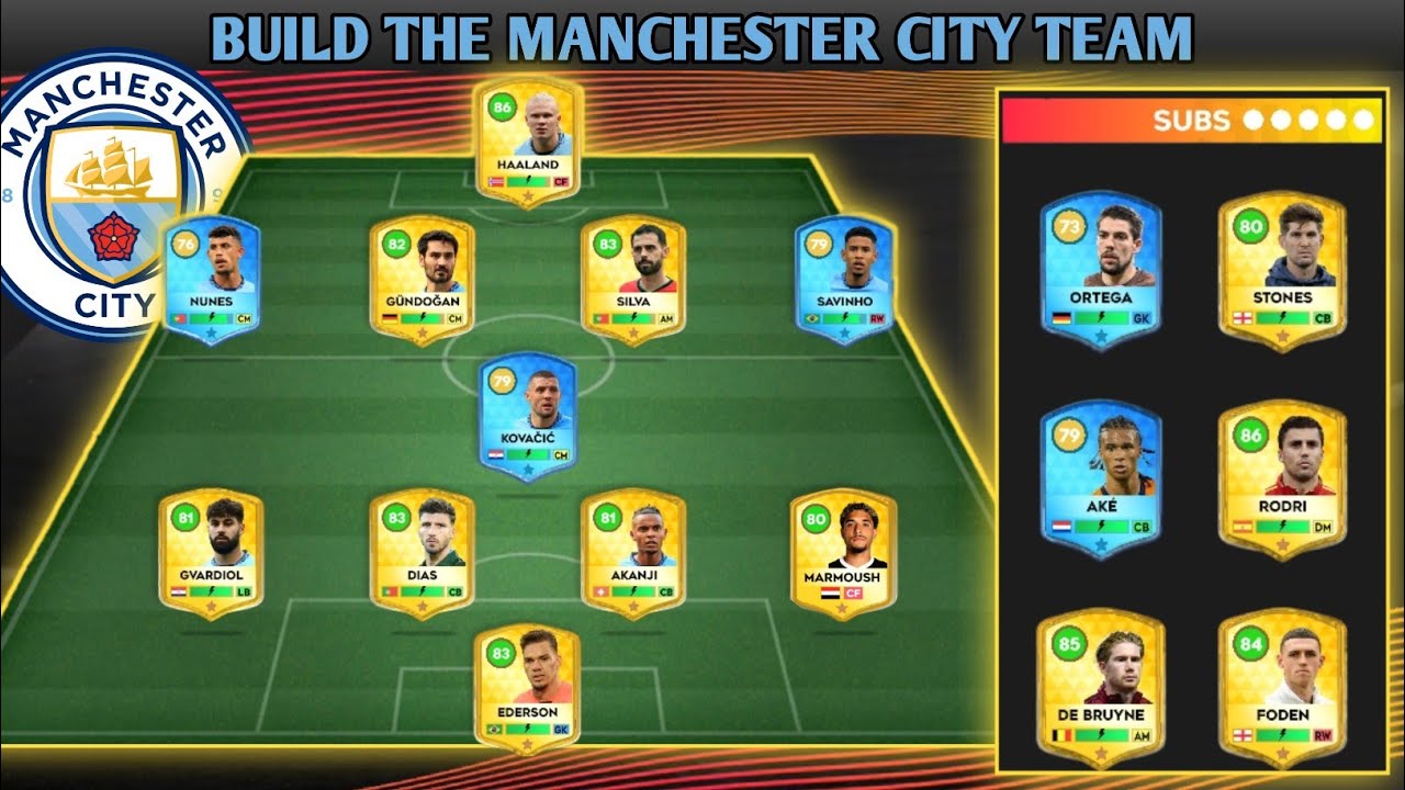 DLS 25 | Build The Man.City Team | Dream League Soccer 2025 Gameplay...