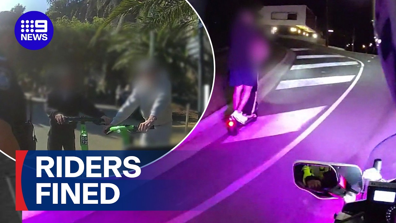 Thousands of dangerous riders fined amid e-bike crackdown | 9 News Australia