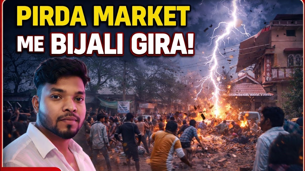 Pirda Market || Pirda Me Bijali Gira || Mangalvar Bajaar Pirda 
