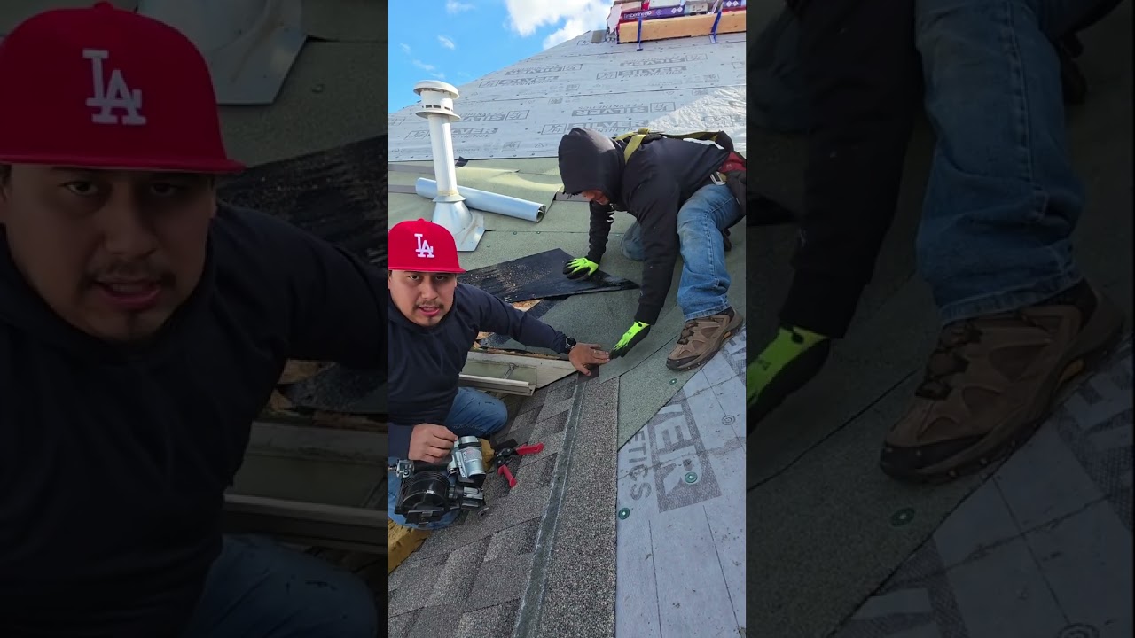 Como aser los ultimos flashing cuando enpiesa un vale #viralvideo #roofing #construction #parati 