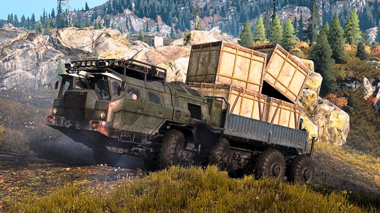 SnowRunner - Missing Machinery - Zikz 612H Overloading Heavy Cargo (No Commentary)