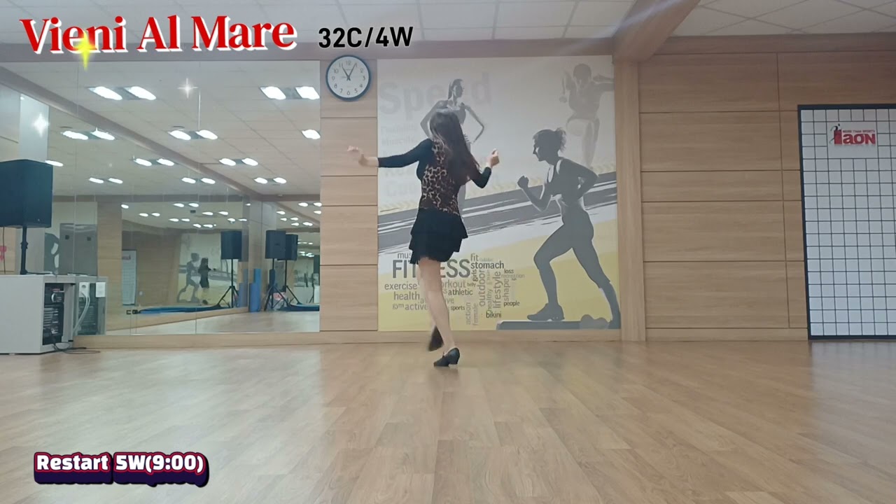 Vieni Al Mare Line Dance/Beginner/비에니 알 마레 라인댄스/이서정 라인댄스 