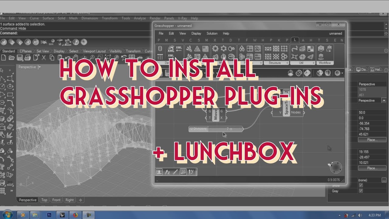 Grasshopper #1 | Section 2 | How to Install Plug-ins + LunchBox
