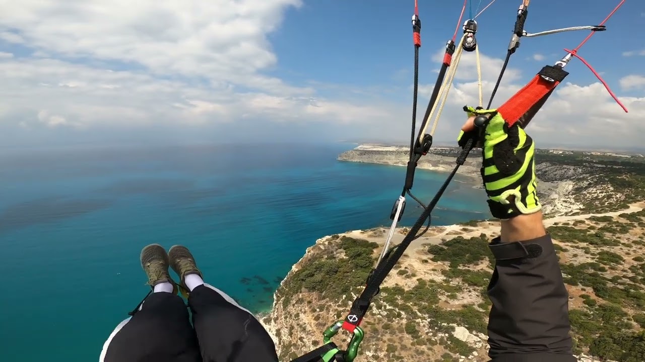 Paragliding at Curium, Cyprus | Coastal soaring from Curium to Zapallo beach | PHI Symphonia 2