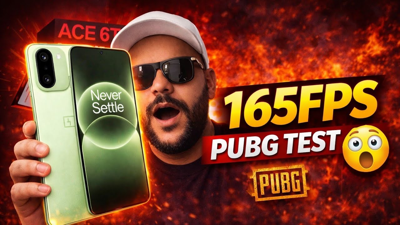 PUBG 165FPS Unlocked  on OnePlus 15R / Ace 6T?!A INSANE 😳🔥”