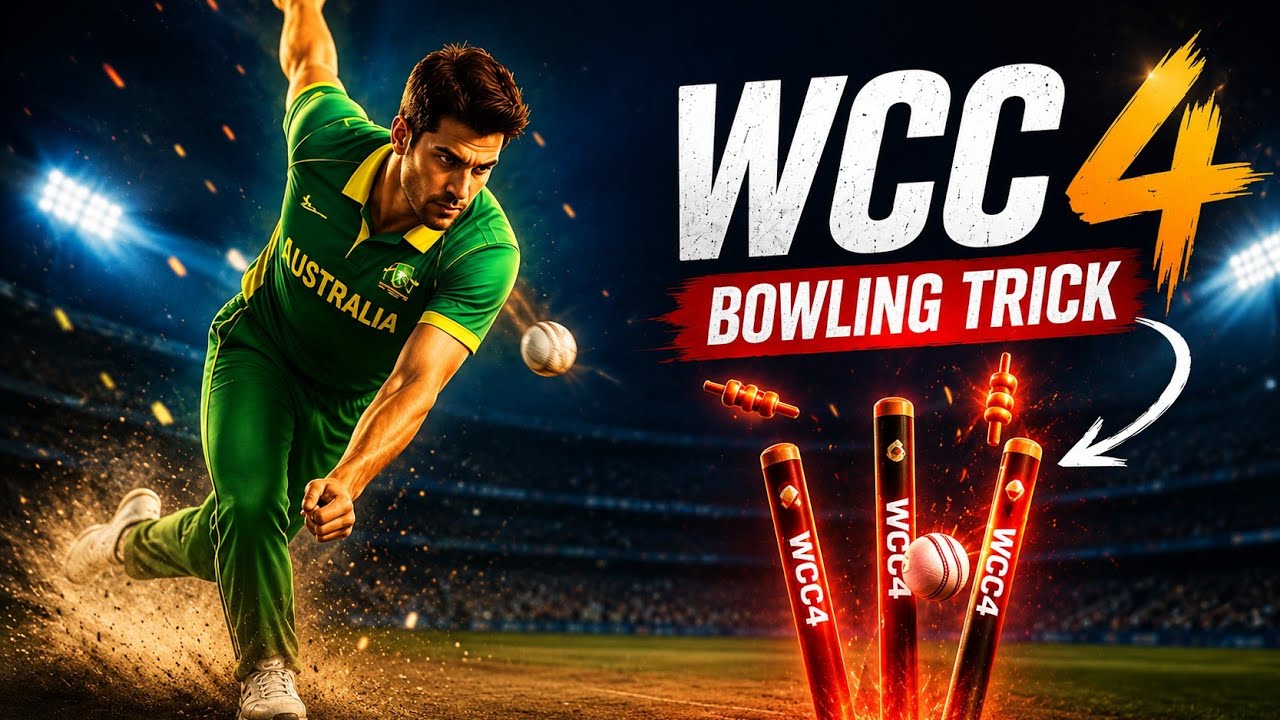 WCC4 Bowling Trick 🔥 100% Batsman OUT! Easy Wickets Guide