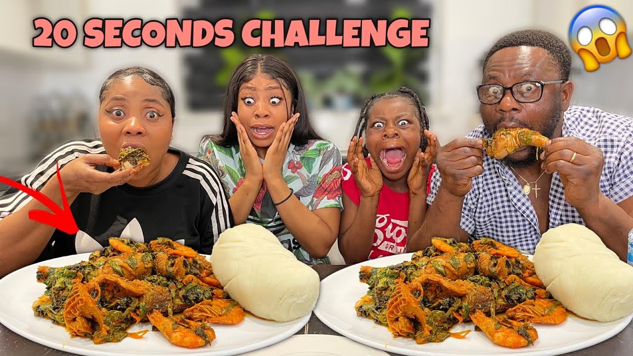 TRY TO EAT IN 20 SECOND CHALLENGE (Speed Eating) ft EFO RIRO with FUFU | The queens family