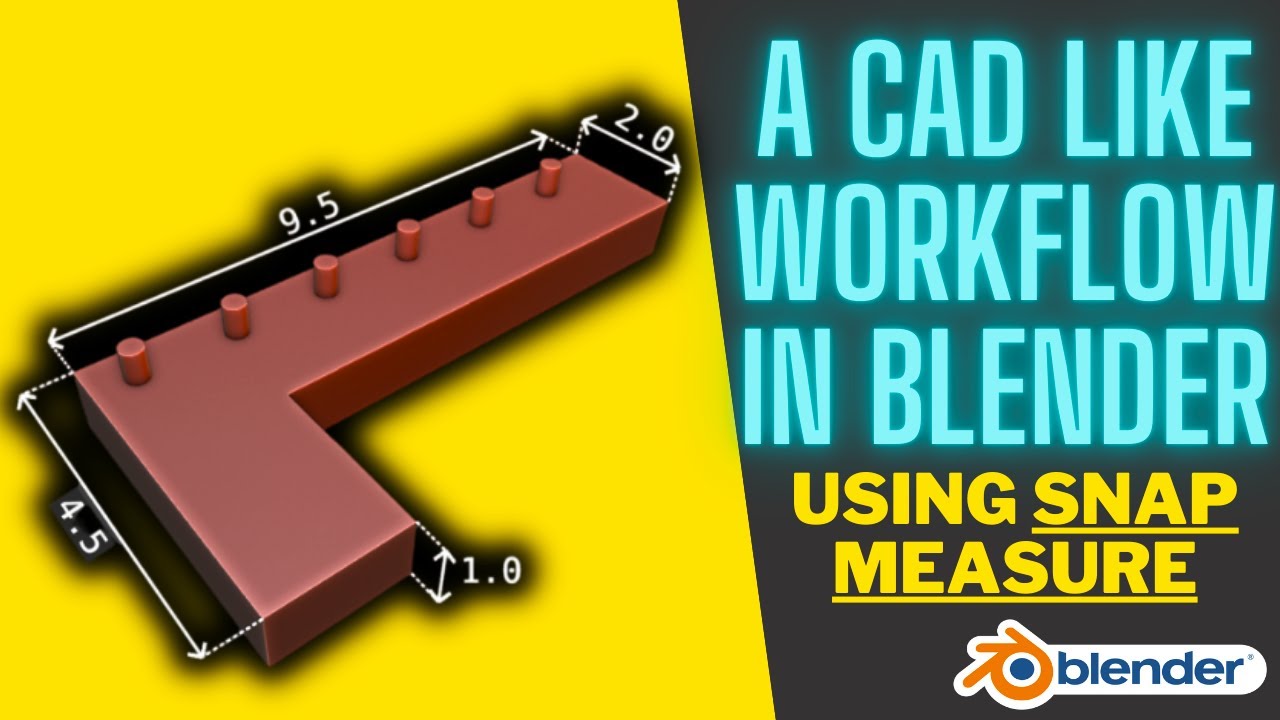Finally! A CAD Like Workflow in Blender - Snap Measure Follow Through