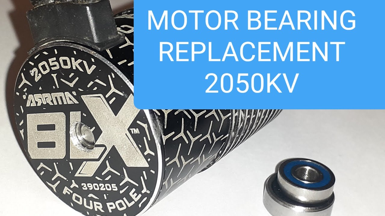 HOW TO CHANGE ARRMA MOTOR BEARINGS 6S BLX 2050KV, KRATON 14 plus only