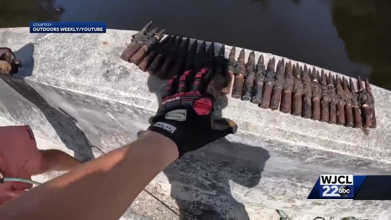 Magnet fishers find wild items at Fort Stewart