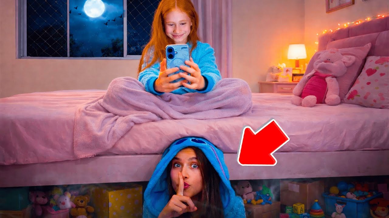 ESPIONEI A NOITE DE SONO DA SUSU E DESCOBRI ALGO ASSUSTADOR! ( Gabi e Susu ) 