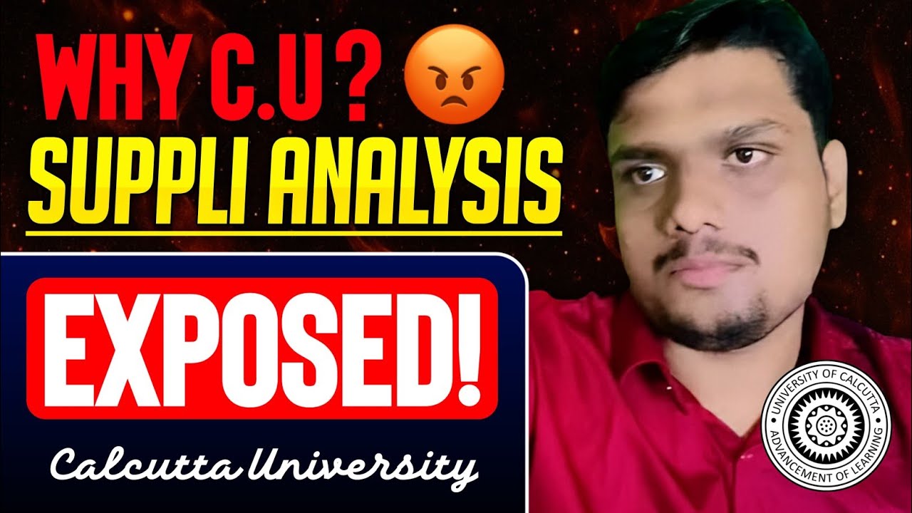 Why CU? | Suppli Result Deep Analysis | Exposing the matter | Calcutta University 