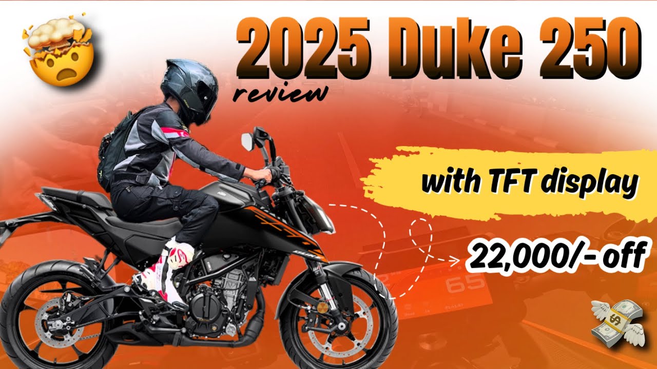 2025 DUKE 250 WITH TFT DISPLAY REVIEW | 22000 OFF ON THIS BIKE 🤩 | KTM | REVANTH TERALA