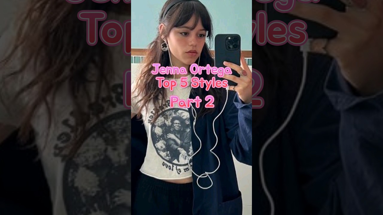 Jenna Ortega Top 5 Styles | Part 2 💞 #shorts #jennaortega #wednesday #wednesdayaddams
